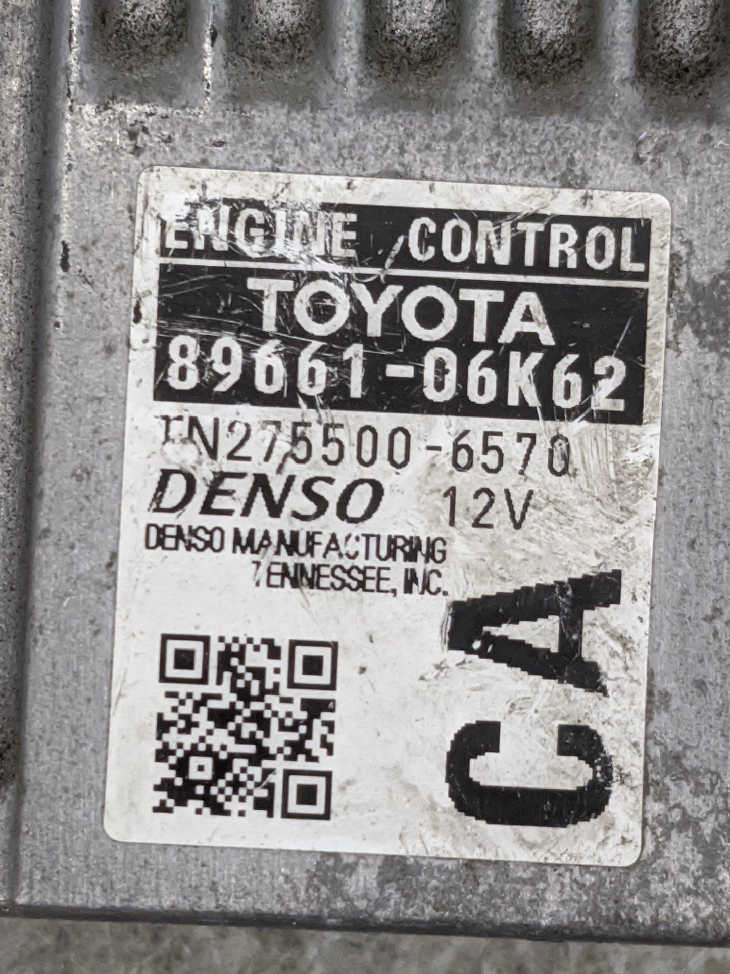 2012-2014 Toyota Camry PCM Engine Control Computer ECU ECM PCU OEM P/N:89661-06K62 275500-6570 Fits Fits 2012 2013 2014 OEM 