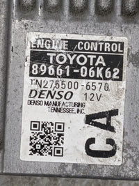 2012-2014 Toyota Camry PCM Engine Control Computer ECU ECM PCU OEM P/N:89661-06K62 275500-6570 Fits Fits 2012 2013 2014 OEM 