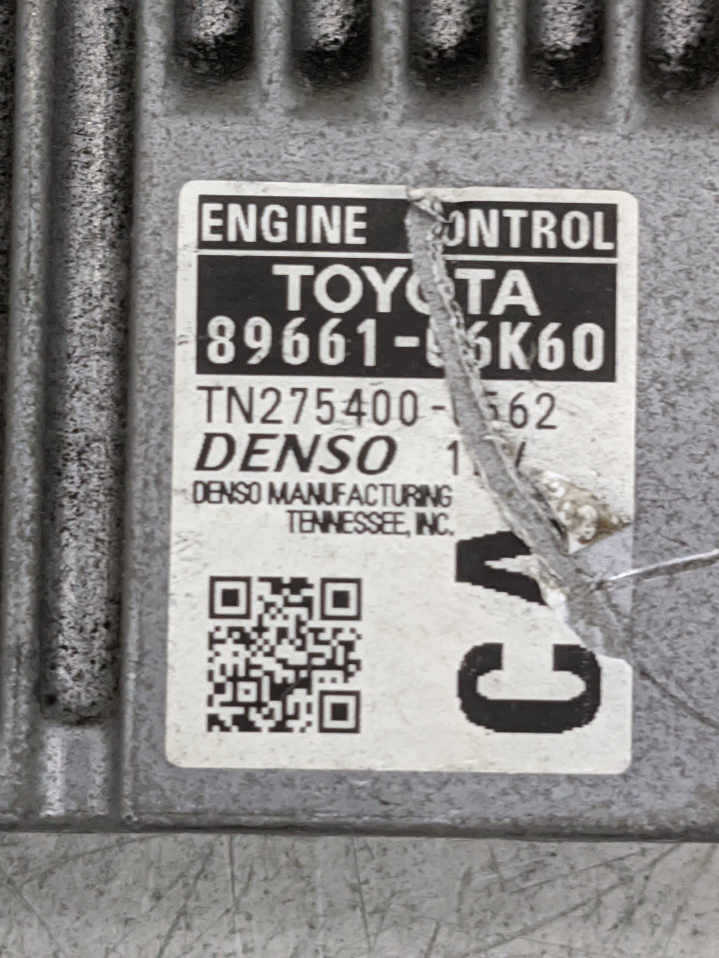 2012-2014 Toyota Camry PCM Engine Control Computer ECU ECM PCU OEM P/N:89661-06K60 TN275400-0562 Fits Fits 2012 2013 2014 OE