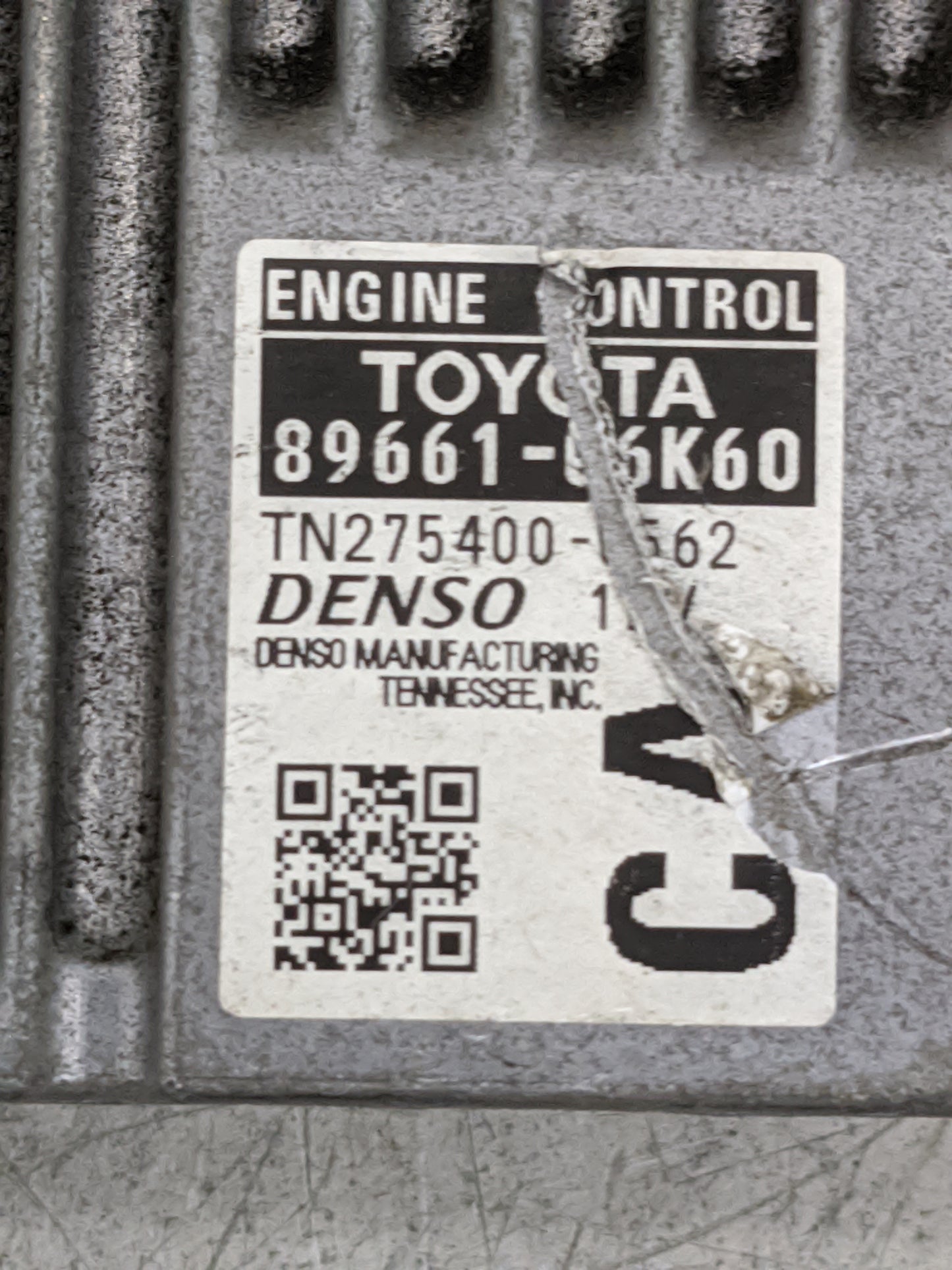 2012-2014 Toyota Camry PCM Engine Control Computer ECU ECM PCU OEM P/N:89661-06K60 TN275400-0562 Fits Fits 2012 2013 2014 OE