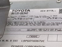 2012-2013 Toyota Camry Radio AM FM Cd Player Receiver Replacement P/N:86120-06340 DEH-8118ZT, LBPG016067UC Fits Fits 2012 20