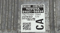 2012-2014 Toyota Camry PCM Engine Control Computer ECU ECM PCU OEM P/N:89661-06K63 89661-06K84 Fits Fits 2012 2013 2014 OEM 