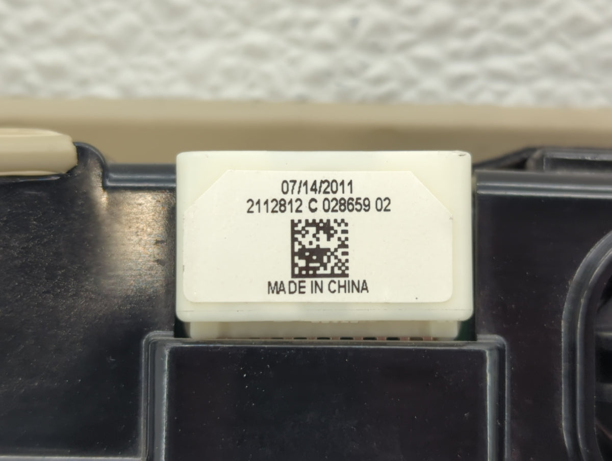 2012 Toyota Camry Overhead Roof Console Beige - Oemusedautoparts1.com