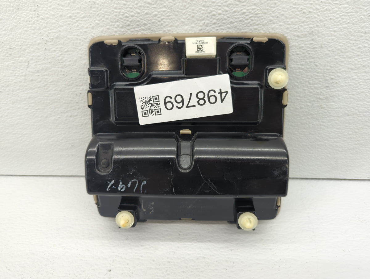 2012 Toyota Camry Overhead Roof Console Beige - Oemusedautoparts1.com