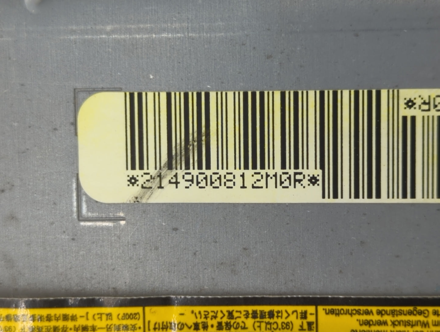 2012-2014 Toyota Camry Air Bag Passenger Right Dashboard OEM P/N:214900812m0r Fits Fits 2012 2013 2014 OEM Used Auto Parts -