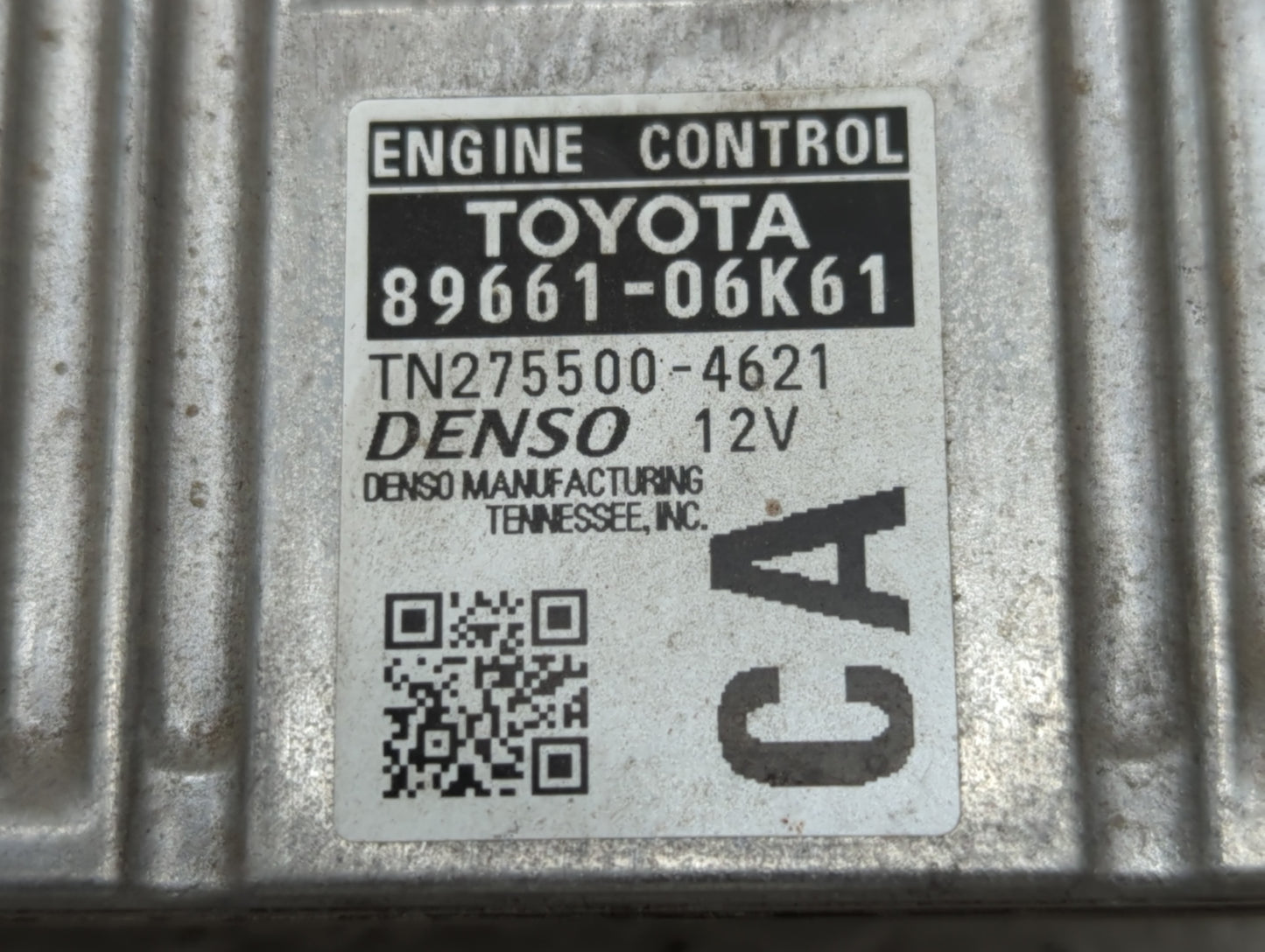 2012-2014 Toyota Camry PCM Engine Control Computer ECU ECM PCU OEM P/N:89661-06K61 Fits Fits 2012 2013 2014 OEM Used Auto Pa