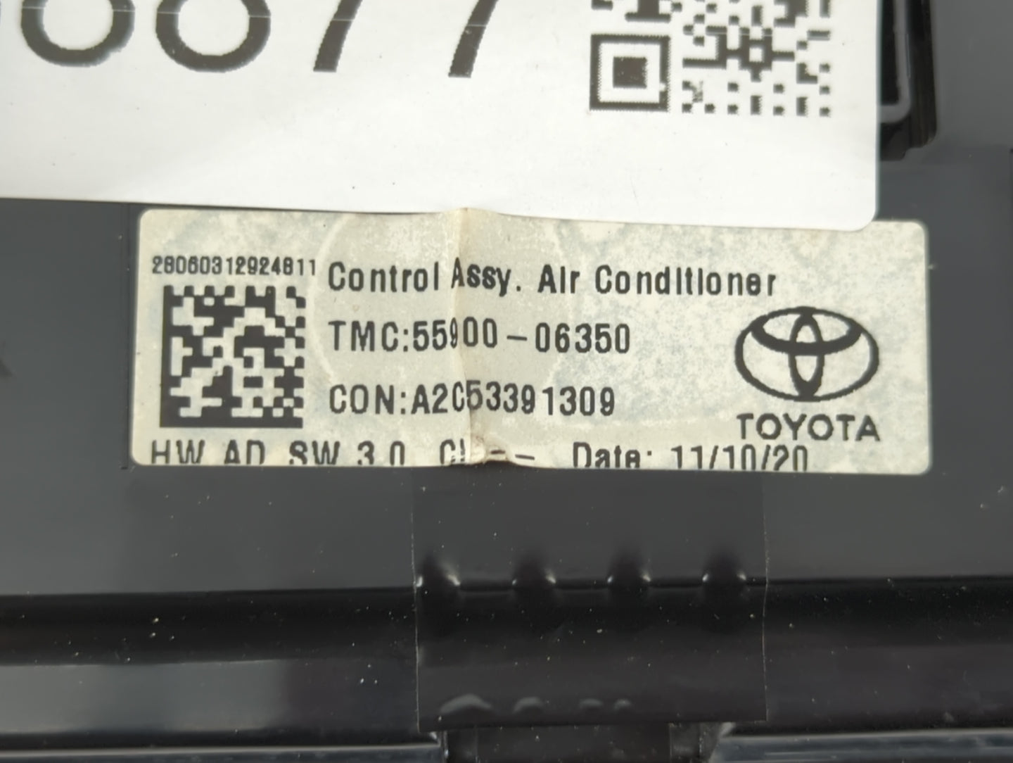 2012-2014 Toyota Camry Climate Control Module Temperature AC/Heater Replacement P/N:A2C53391309 55900-06350 Fits OEM Used Au