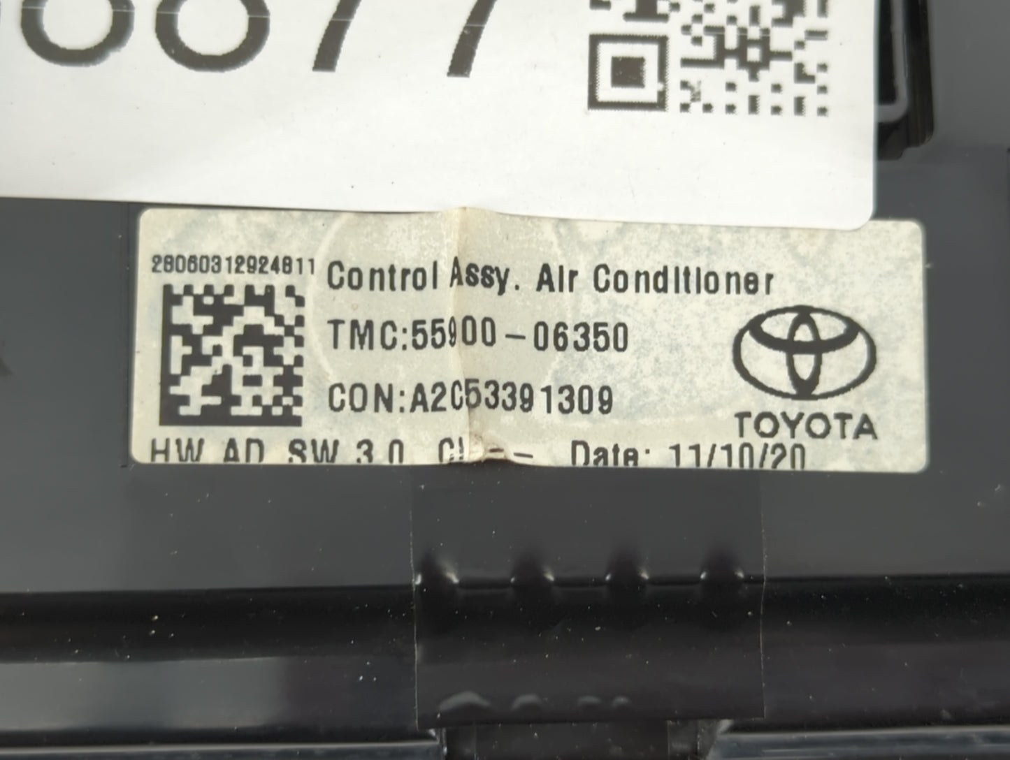 2012-2014 Toyota Camry Climate Control Module Temperature AC/Heater Replacement P/N:A2C53391309 55900-06350 Fits OEM Used Au