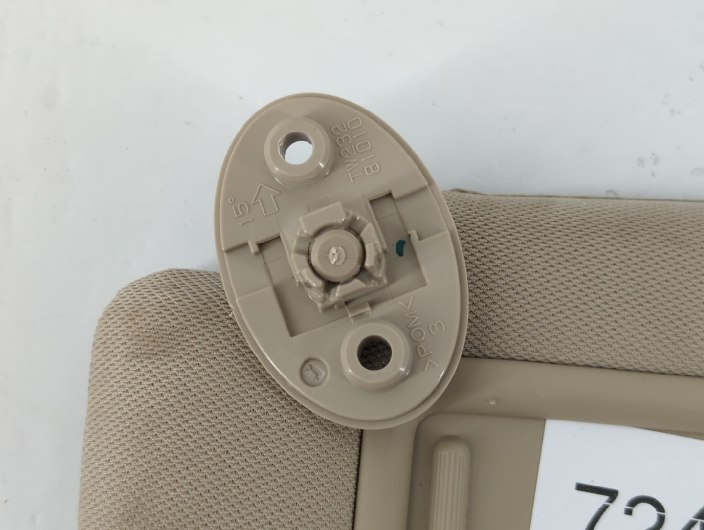 2012-2017 Toyota Camry Sun Visor Shade Replacement Driver Left Mirror Fits Fits 2012 2013 2014 2015 2016 2017 OEM Used Auto 