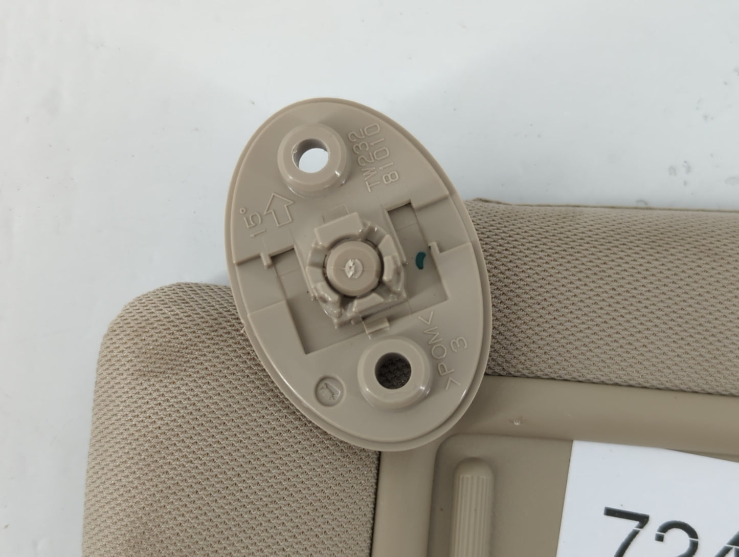 2012-2017 Toyota Camry Sun Visor Shade Replacement Driver Left Mirror Fits Fits 2012 2013 2014 2015 2016 2017 OEM Used Auto 