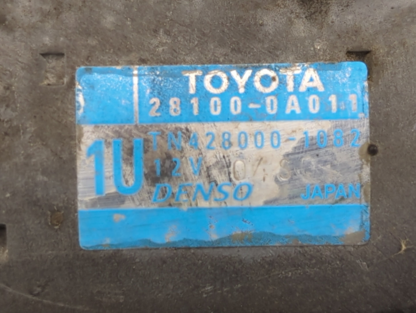 2004-2017 Toyota Camry Car Starter Motor Solenoid OEM P/N:TN428000-1082 28100-0A011 Fits OEM Used Auto Parts - Oemusedautopa