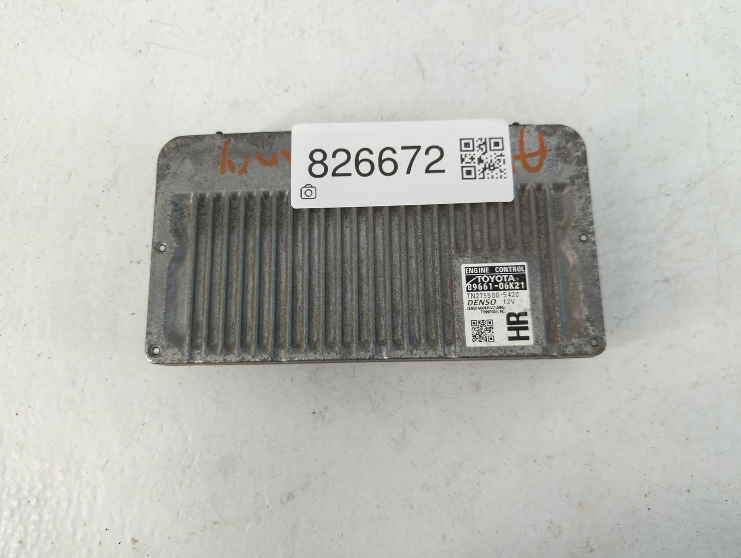 2012-2014 Toyota Camry PCM Engine Control Computer ECU ECM PCU OEM P/N:89661-06K21 Fits Fits 2012 2013 2014 OEM Used Auto Pa