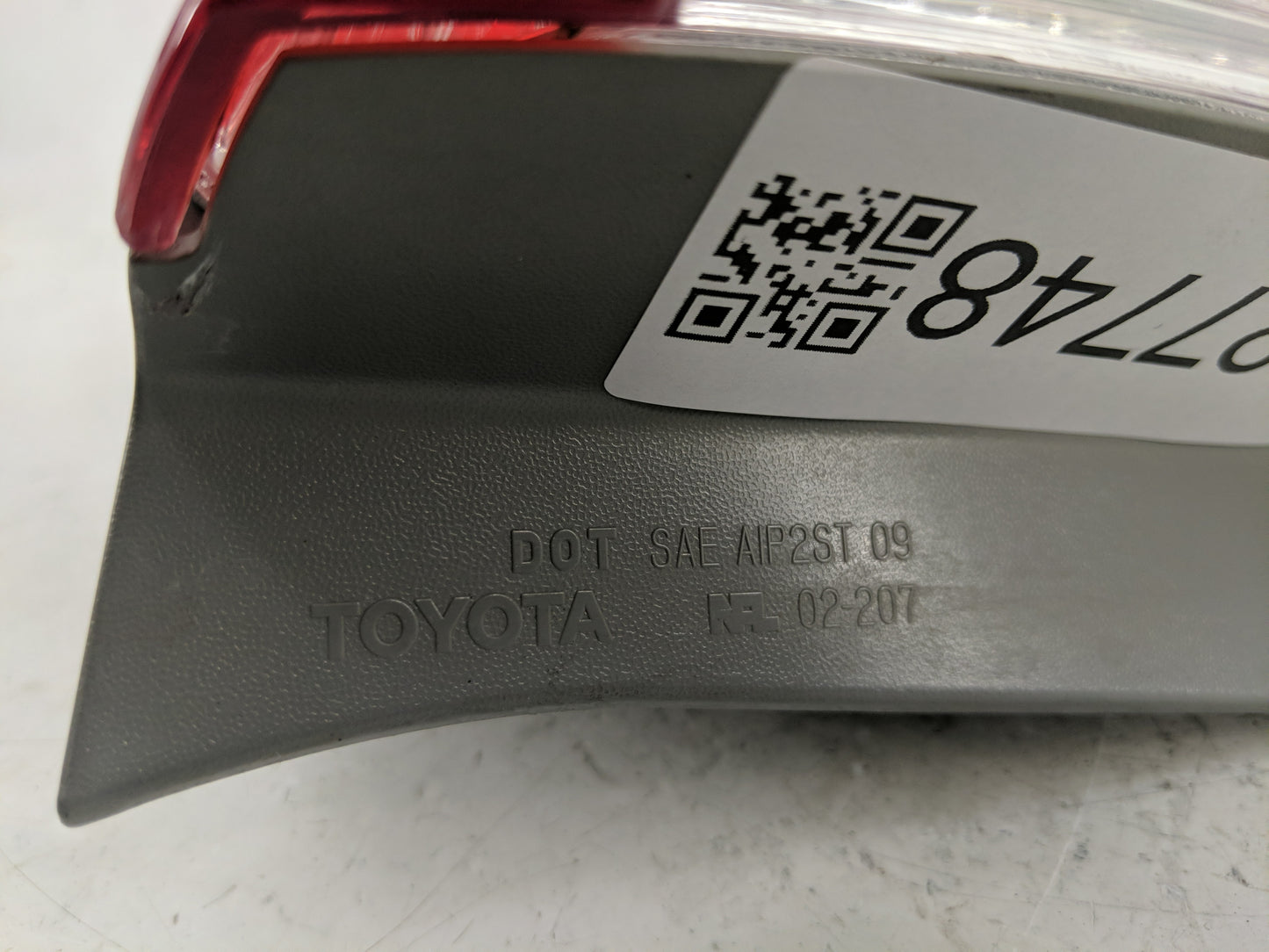 2012 Toyota Corolla Tail Light Assembly Driver Left OEM Fits OEM Used Auto Parts - Oemusedautoparts1.com