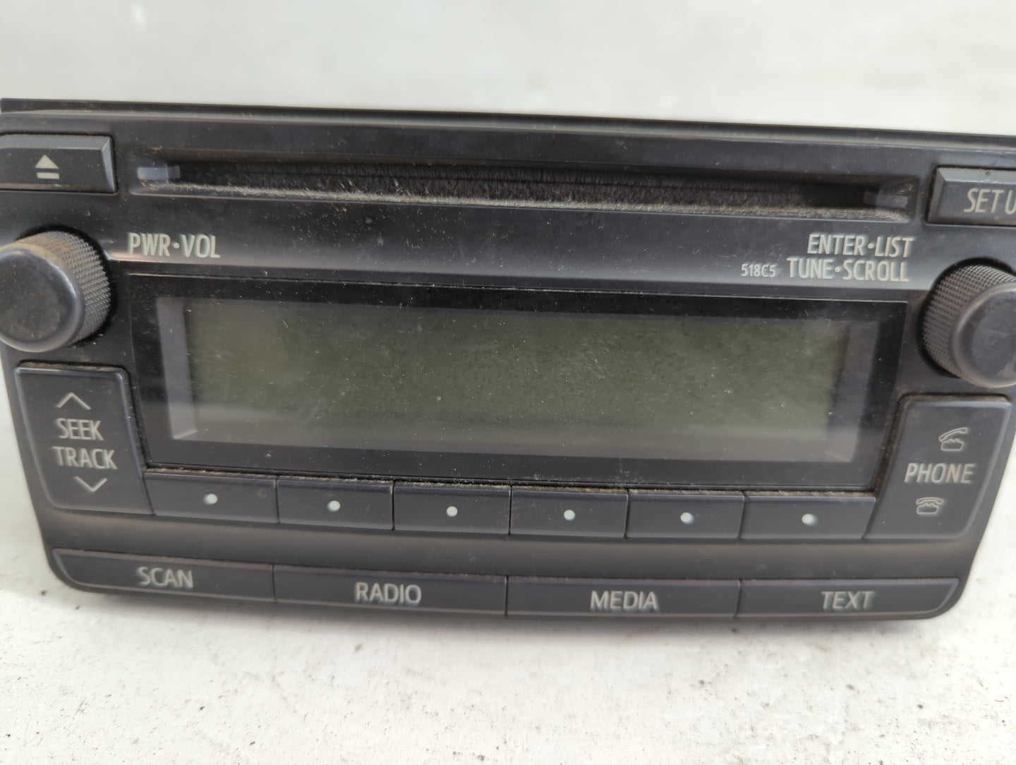 2012-2013 Toyota Corolla Radio AM FM Cd Player Receiver Replacement Fits Fits 2012 2013 OEM Used Auto Parts - Oemusedautopar