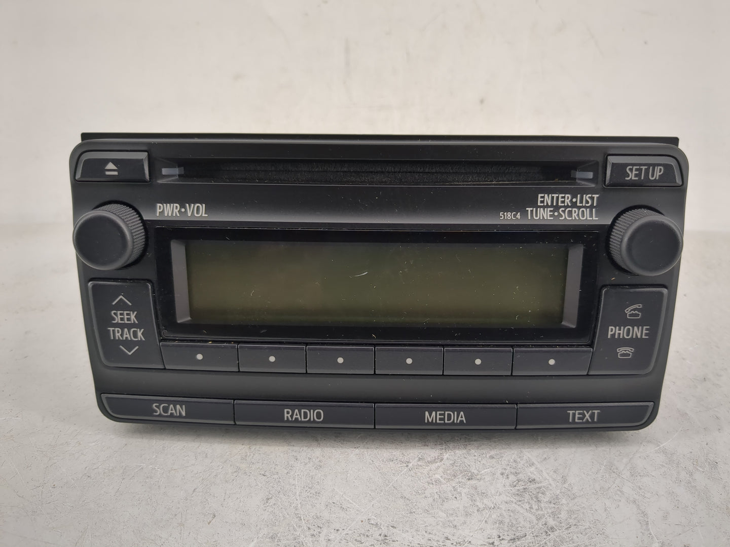 2012-2013 Toyota Corolla Radio AM FM Cd Player Receiver Replacement P/N:86120-12F90 Fits Fits 2012 2013 OEM Used Auto Parts 