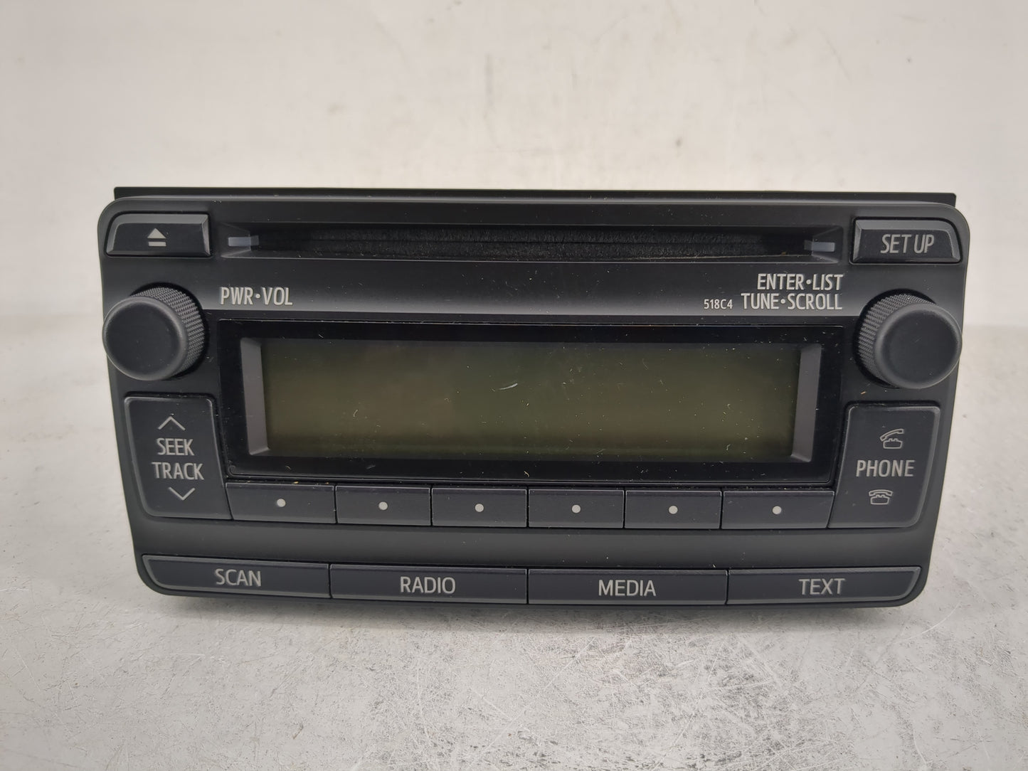 2012-2013 Toyota Corolla Radio AM FM Cd Player Receiver Replacement P/N:86120-12F90 Fits Fits 2012 2013 OEM Used Auto Parts 