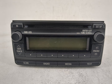 2012-2013 Toyota Corolla Radio AM FM Cd Player Receiver Replacement P/N:86120-12F90 Fits Fits 2012 2013 OEM Used Auto Parts 