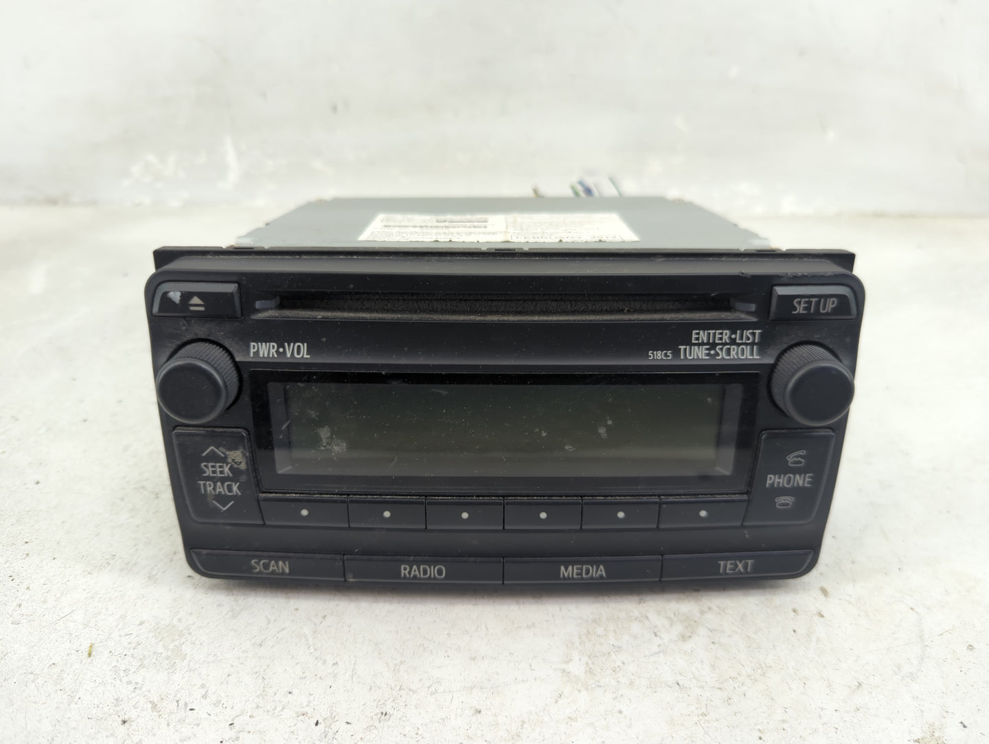 2012-2013 Toyota Corolla Radio AM FM Cd Player Receiver Replacement P/N:86120-02F90 CQ-JS71E14D Fits Fits 2012 2013 OEM Used