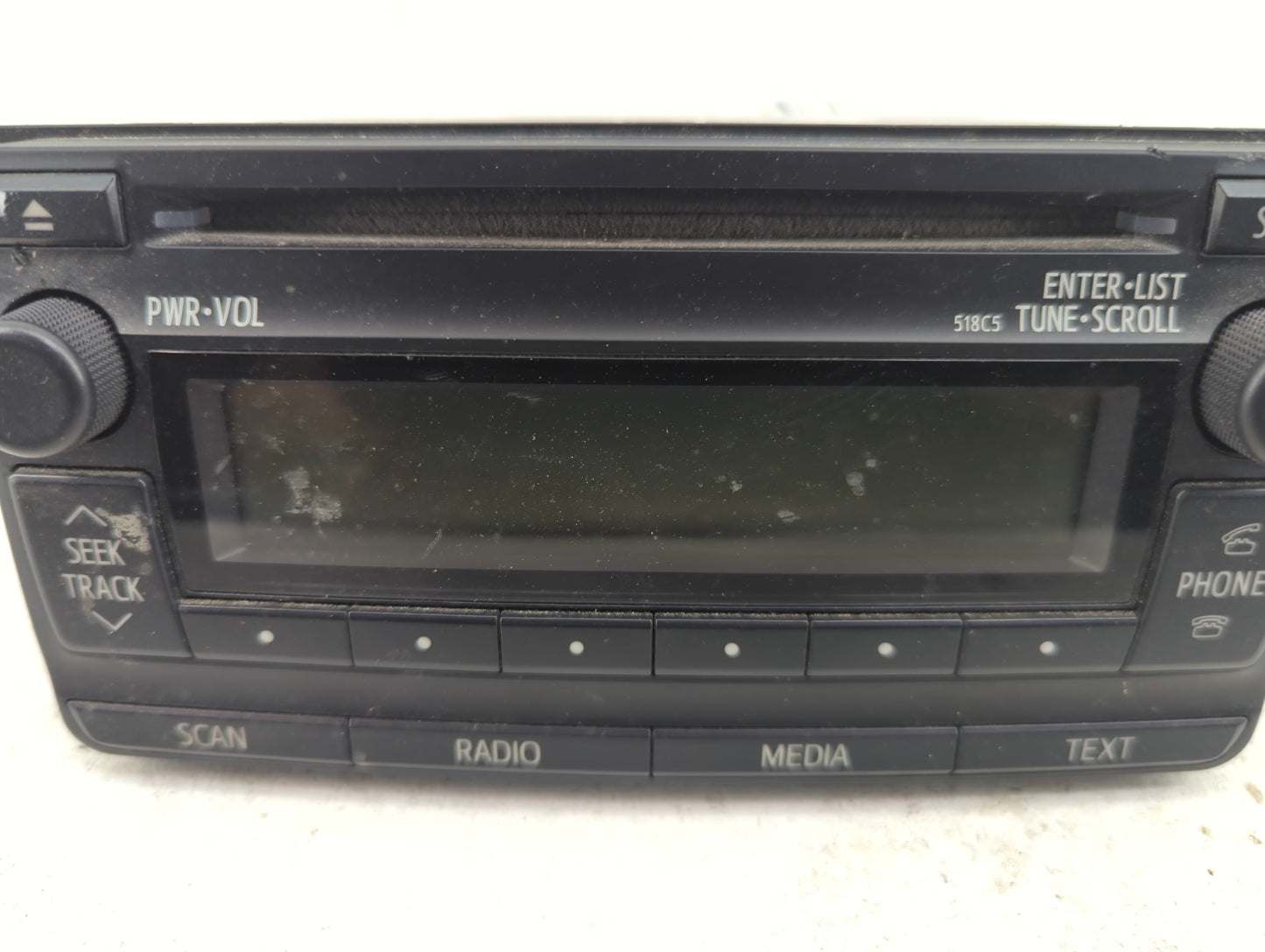 2012-2013 Toyota Corolla Radio AM FM Cd Player Receiver Replacement P/N:86120-02F90 CQ-JS71E14D Fits Fits 2012 2013 OEM Used