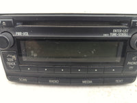 2012-2013 Toyota Corolla Radio AM FM Cd Player Receiver Replacement P/N:86120-02F90 CQ-JS71E14D Fits Fits 2012 2013 OEM Used