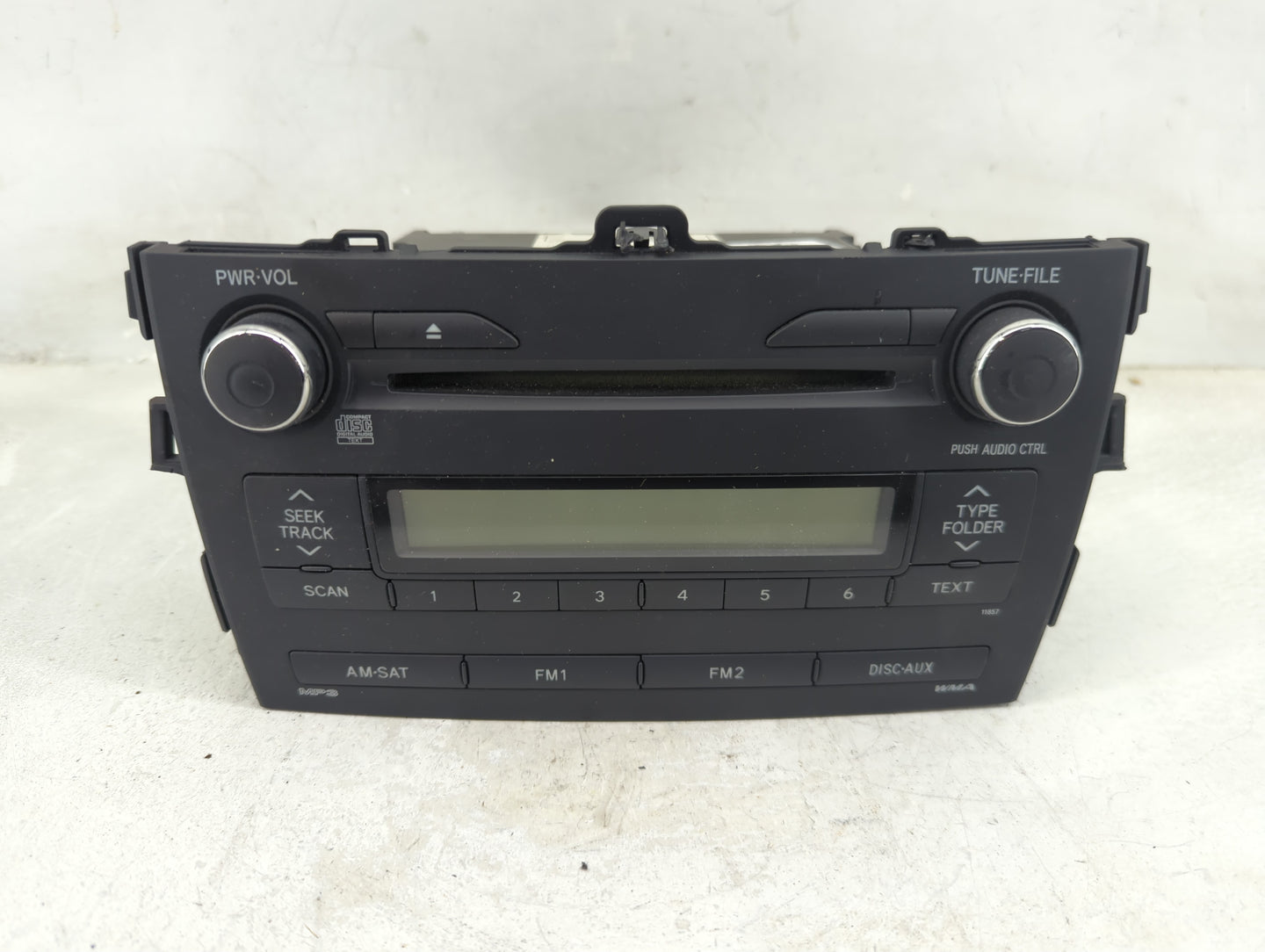 2011-2013 Toyota Corolla Radio AM FM Cd Player Receiver Replacement P/N:86120-02E50 Fits Fits 2011 2012 2013 OEM Used Auto P