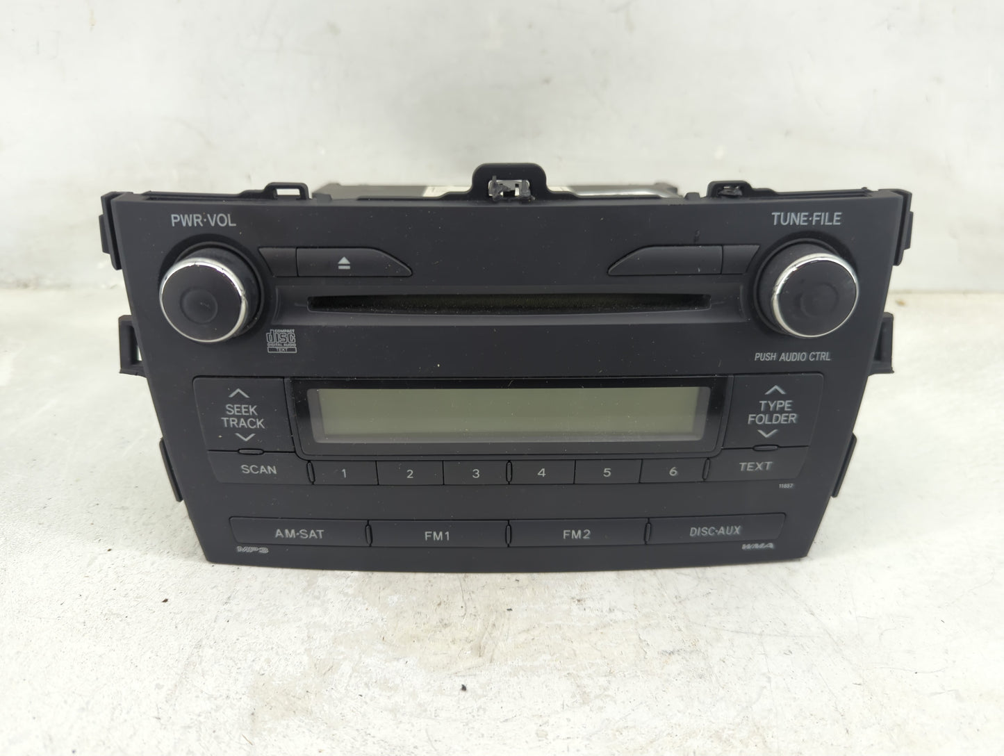 2011-2013 Toyota Corolla Radio AM FM Cd Player Receiver Replacement P/N:86120-02E50 Fits Fits 2011 2012 2013 OEM Used Auto P