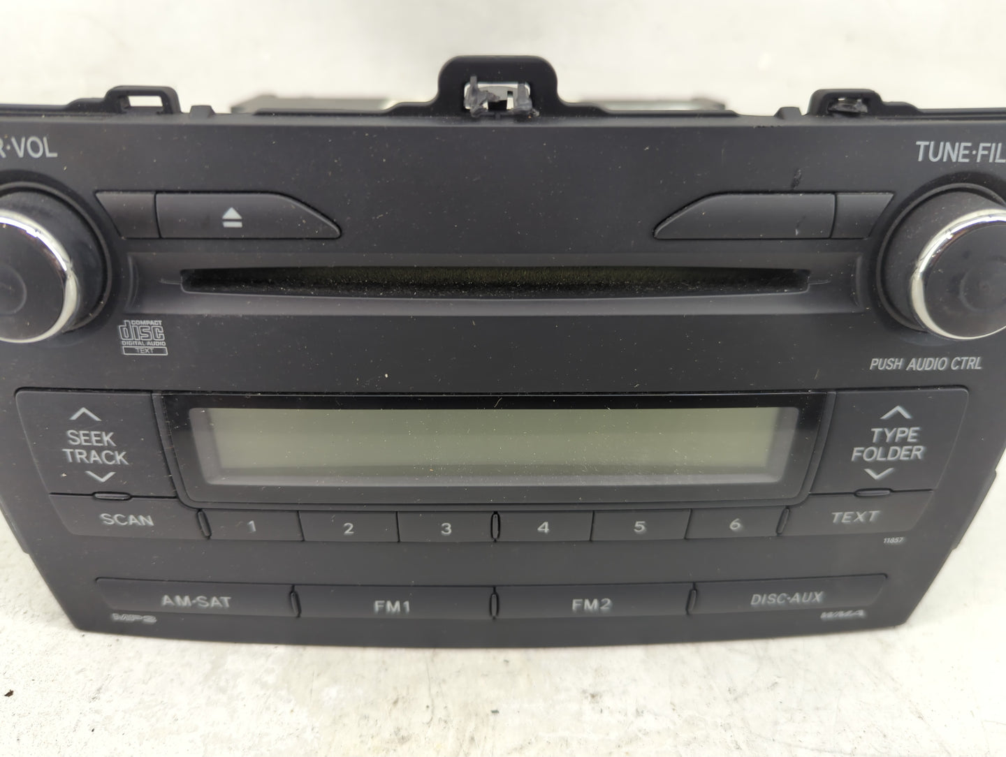 2011-2013 Toyota Corolla Radio AM FM Cd Player Receiver Replacement P/N:86120-02E50 Fits Fits 2011 2012 2013 OEM Used Auto P