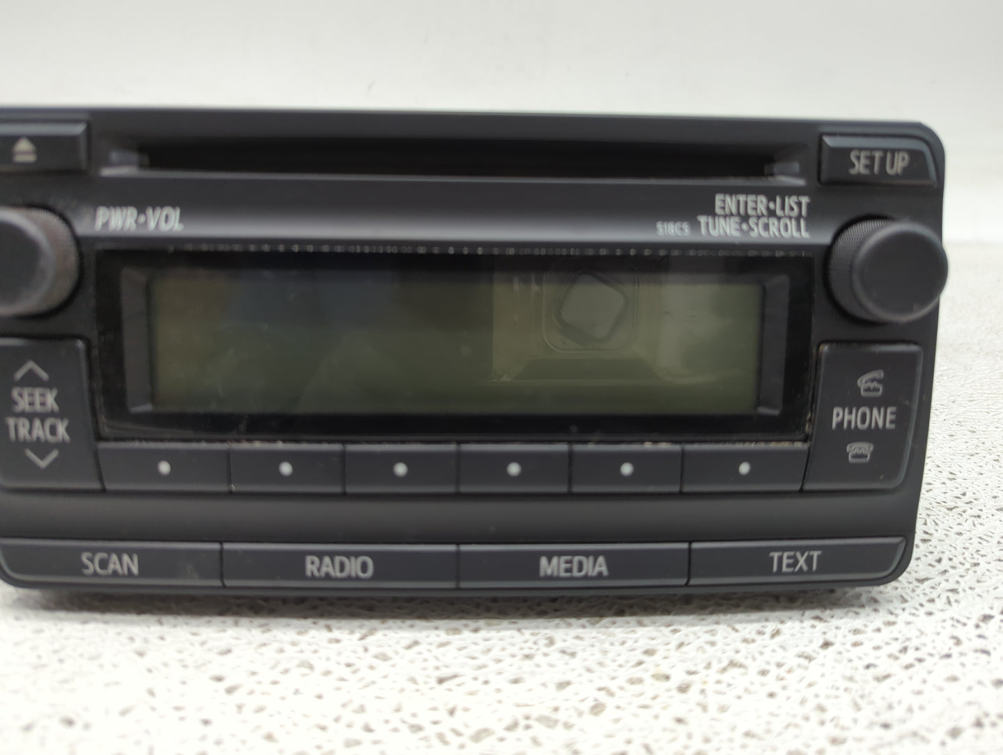 2012-2013 Toyota Corolla Radio AM FM Cd Player Receiver Replacement P/N:86120-02F90 Fits Fits 2012 2013 OEM Used Auto Parts 
