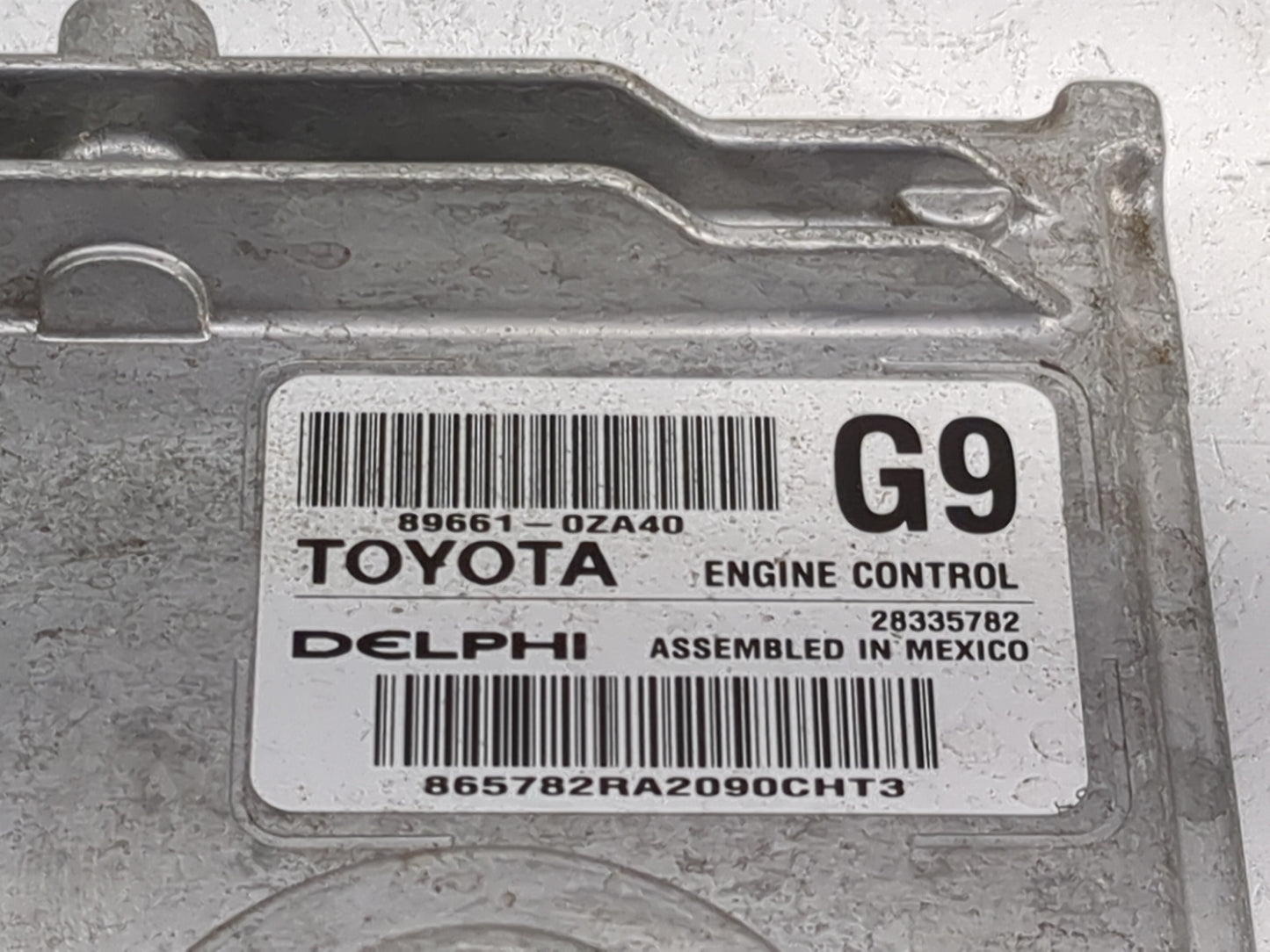 2012 Toyota Corolla PCM Engine Control Computer ECU ECM PCU OEM P/N:89661-0ZA40 28335782 Fits OEM Used Auto Parts - Oemuseda