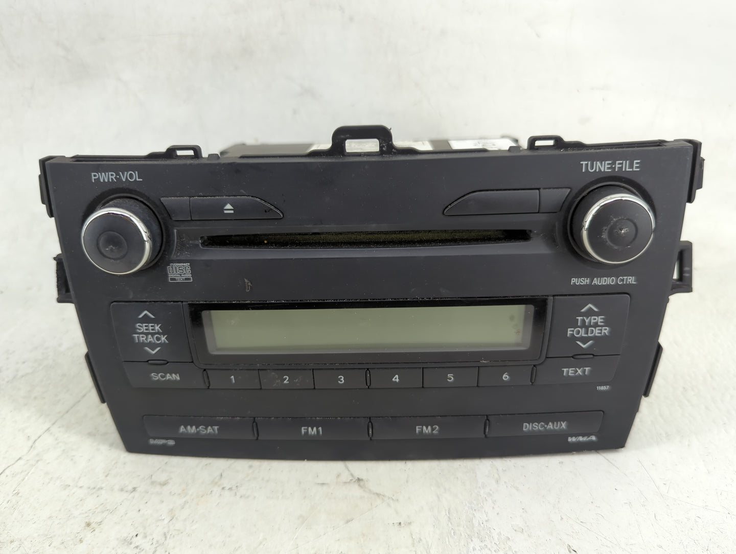 2011-2013 Toyota Corolla Radio AM FM Cd Player Receiver Replacement P/N:11857 121111-3840, PJ302421 Fits Fits 2011 2012 2013