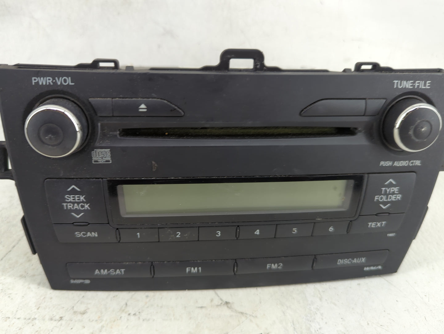 2011-2013 Toyota Corolla Radio AM FM Cd Player Receiver Replacement P/N:11857 121111-3840, PJ302421 Fits Fits 2011 2012 2013