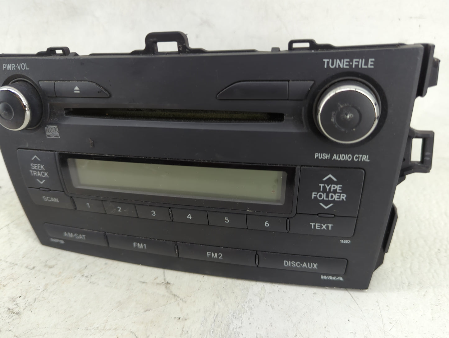 2011-2013 Toyota Corolla Radio AM FM Cd Player Receiver Replacement P/N:11857 121111-3840, PJ302421 Fits Fits 2011 2012 2013