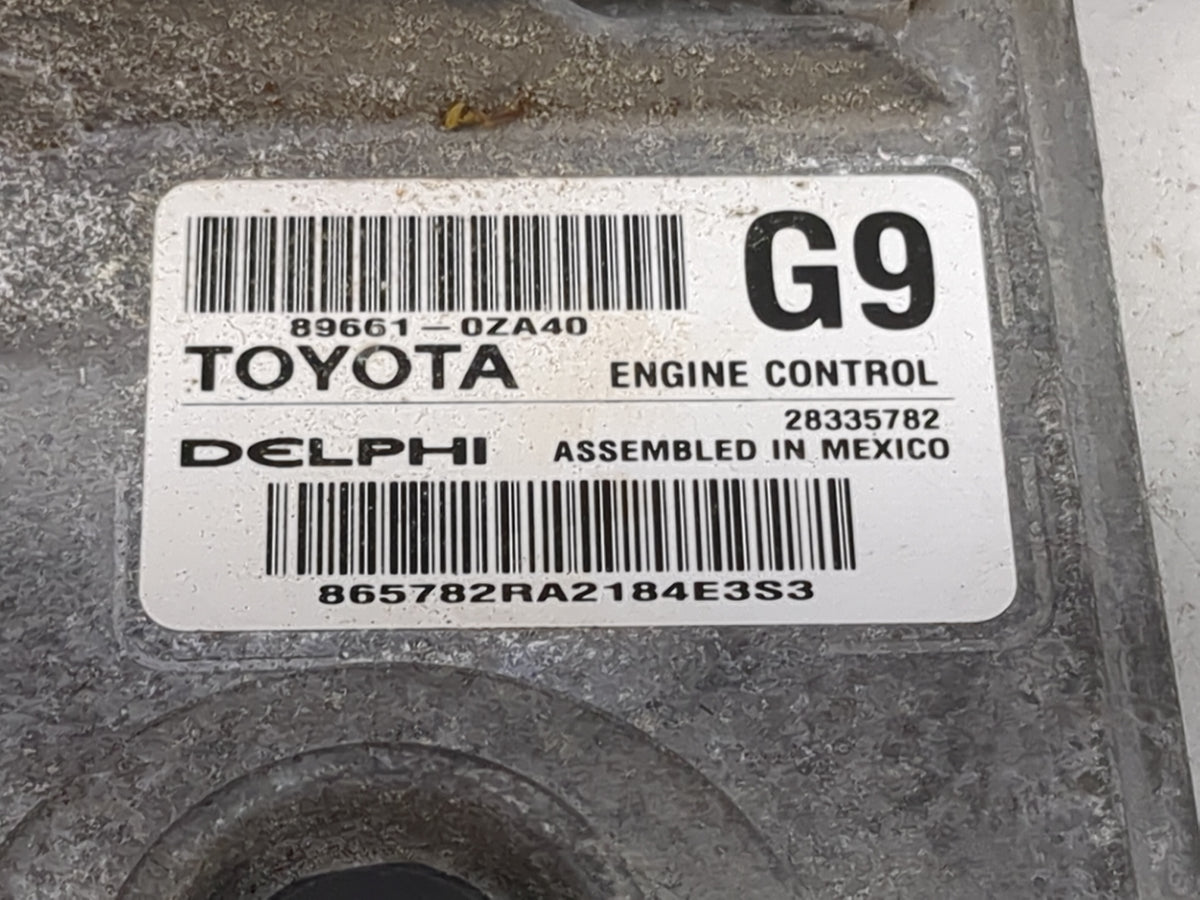 2012 Toyota Corolla PCM Engine Control Computer ECU ECM PCU OEM P/N:89661-0ZA40 28335782 OEM Used Auto Parts - Oemusedautopa