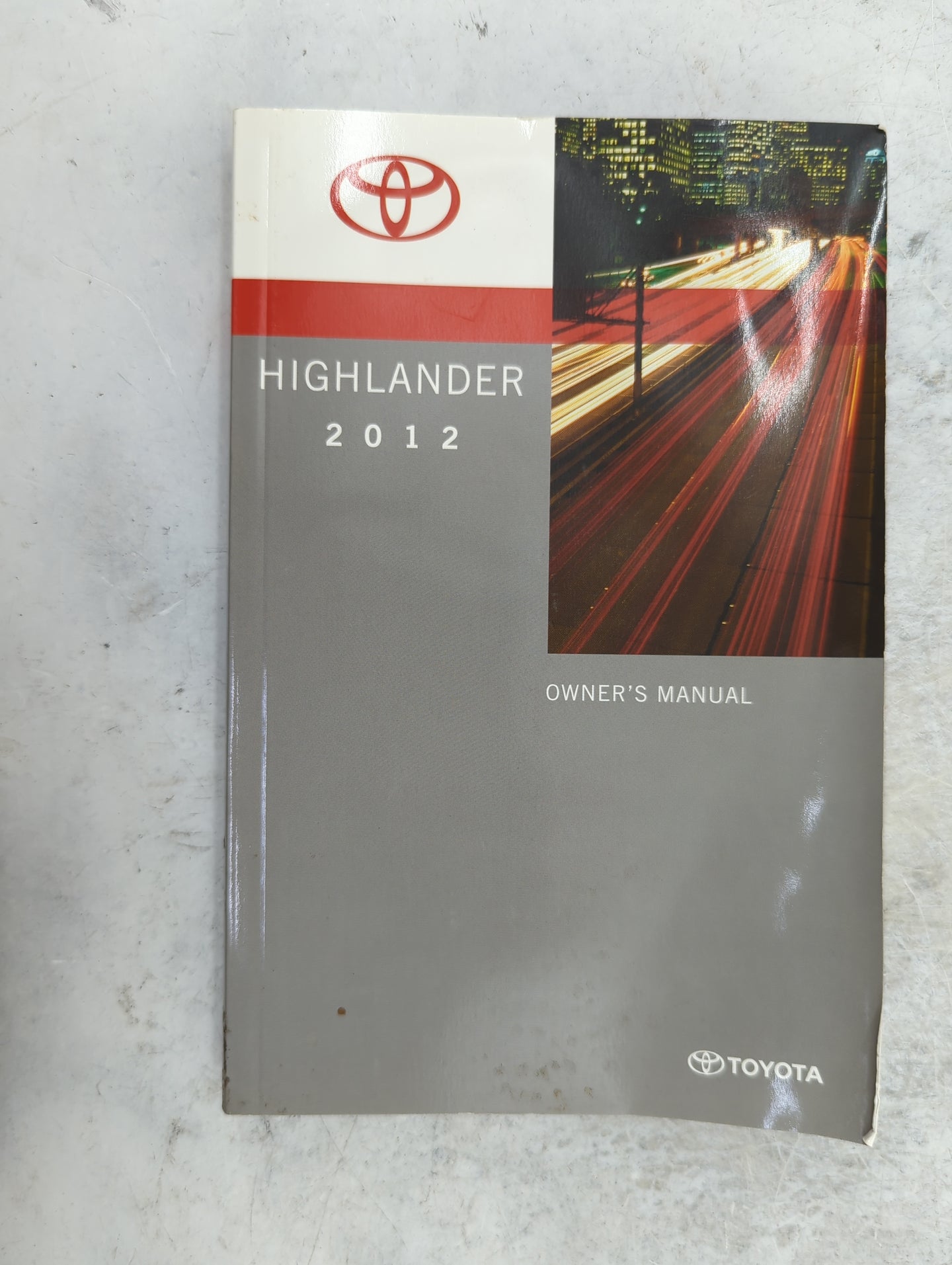 2012 Toyota Highlander Owners Manual Book Guide P/N:OM48A09U 01999-48A09 OEM Used Auto Parts - Oemusedautoparts1.com