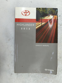 2012 Toyota Highlander Owners Manual Book Guide P/N:OM48A09U 01999-48A09 OEM Used Auto Parts - Oemusedautoparts1.com