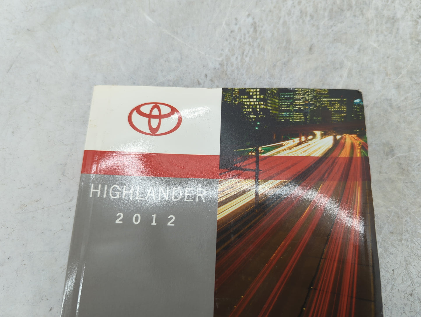 2012 Toyota Highlander Owners Manual Book Guide P/N:OM48A09U 01999-48A09 OEM Used Auto Parts - Oemusedautoparts1.com