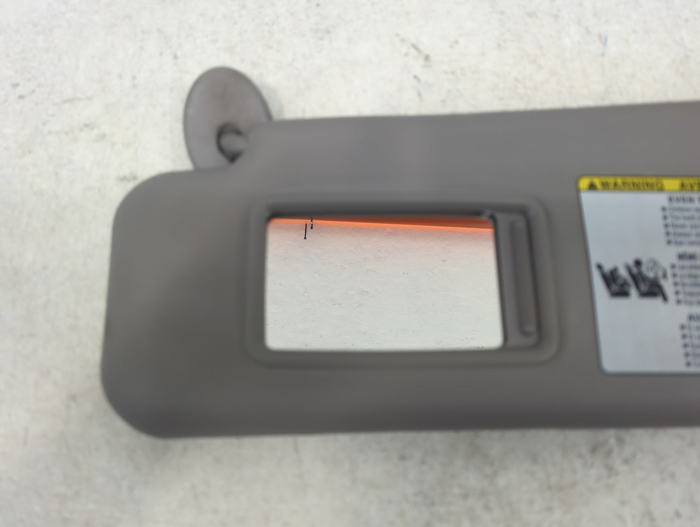 2011-2013 Toyota Highlander Sun Visor Shade Replacement Driver Left Mirror Fits Fits 2011 2012 2013 OEM Used Auto Parts - Oe