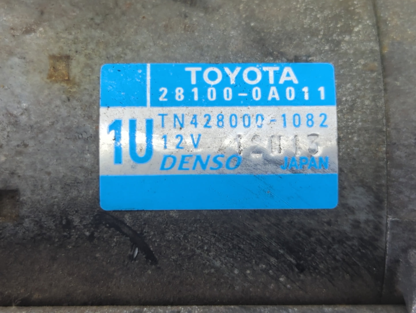 2009-2012 Toyota Highlander Car Starter Motor Solenoid OEM P/N:TN428000-5981 28100-0A011 Fits OEM Used Auto Parts - Oemuseda