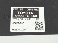 2012 Toyota Prius PCM Engine Control Computer ECU ECM PCU OEM P/N:89661-47360 Fits OEM Used Auto Parts - Oemusedautoparts1.c