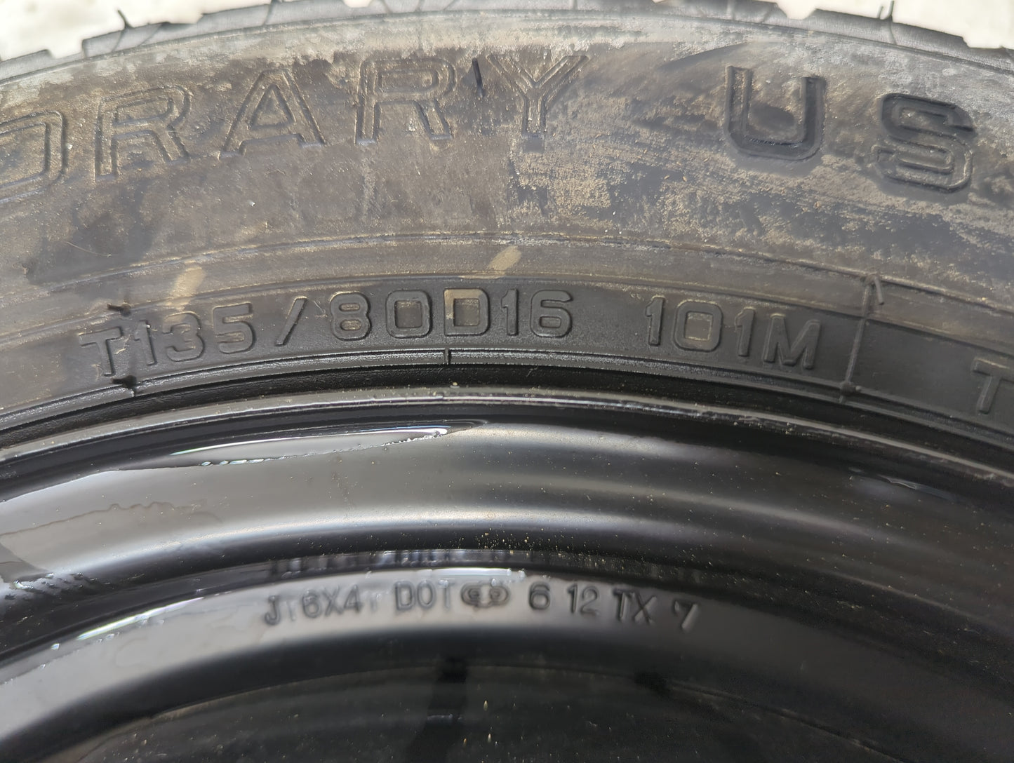 2004-2015 Toyota Prius Spare Donut Tire Wheel Rim Oem 1253061 - Oemusedautoparts1.com