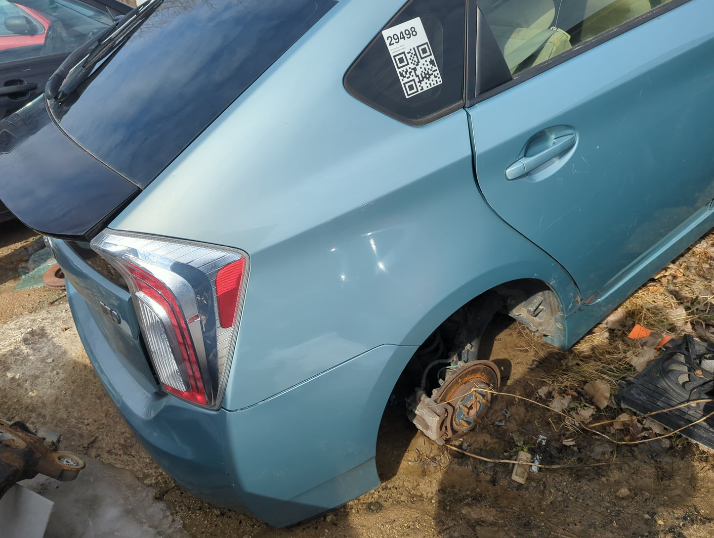 2010-2015 Toyota Prius Passenger Rear Door Oem - Oemusedautoparts1.com