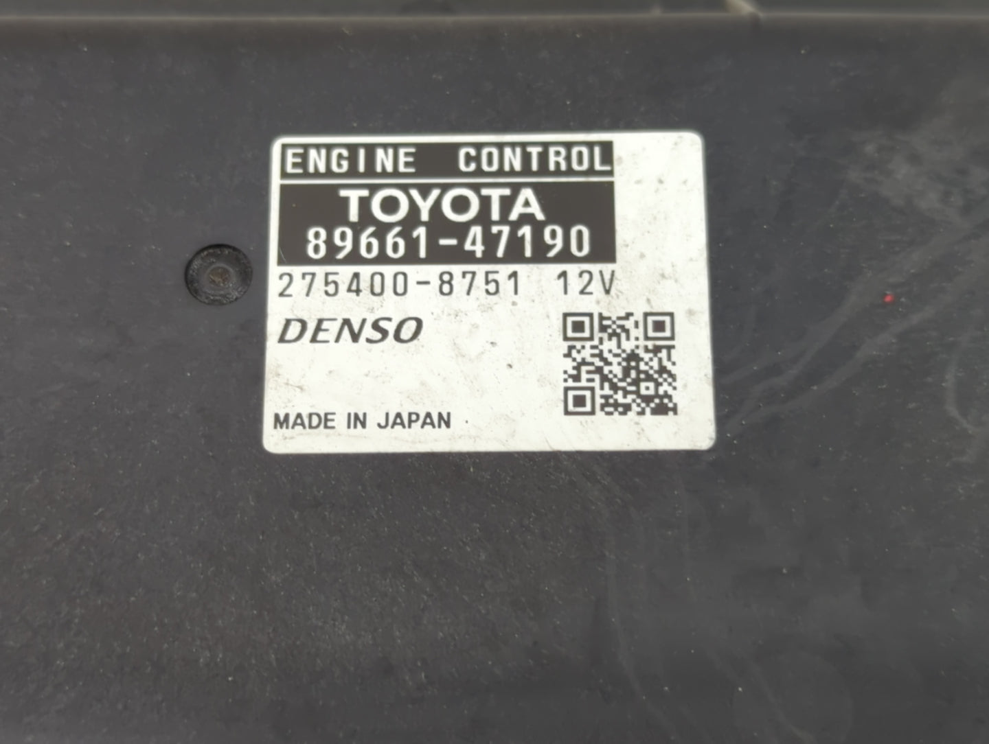 2012-2013 Toyota Prius PCM Engine Control Computer ECU ECM PCU OEM P/N:275400-8751 89661-47190 Fits Fits 2012 2013 OEM Used 