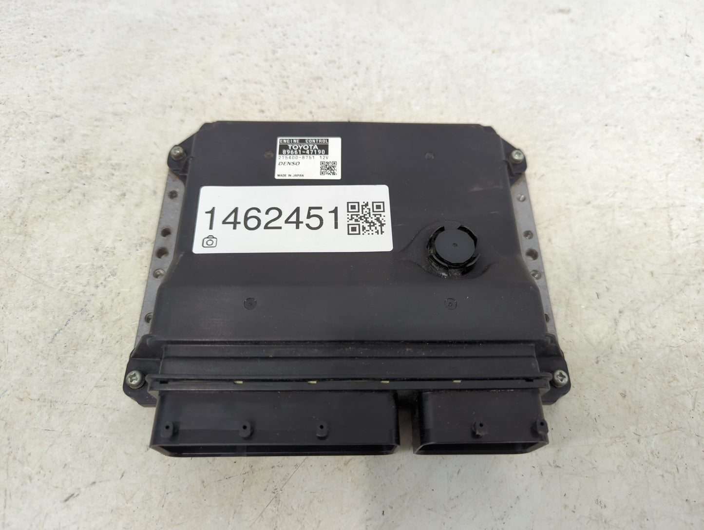 2012-2013 Toyota Prius PCM Engine Control Computer ECU ECM PCU OEM P/N:89661-47190 275400-8751 Fits Fits 2012 2013 OEM Used 