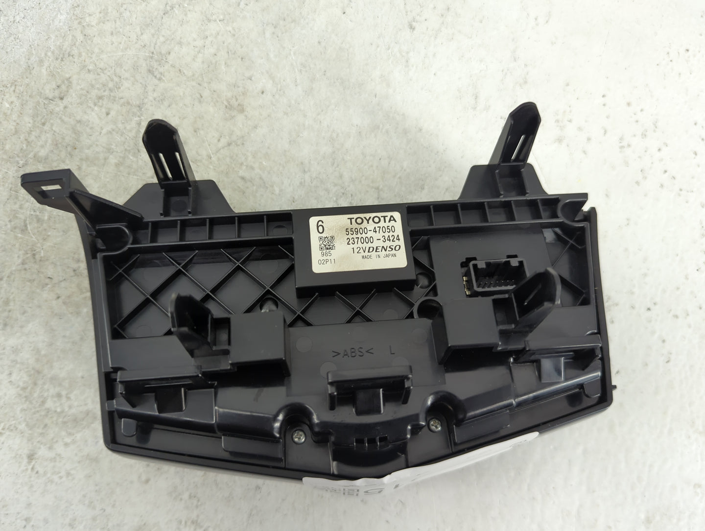 2012-2013 Toyota Prius Climate Control Module Temperature AC/Heater Replacement P/N:55900-47050 237000-3424 Fits Fits 2012 2
