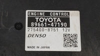 2012-2013 Toyota Prius PCM Engine Control Computer ECU ECM PCU OEM P/N:89661-47190 89661-47191 Fits Fits 2012 2013 OEM Used 