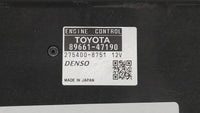 2012-2013 Toyota Prius PCM Engine Control Computer ECU ECM PCU OEM P/N:89661-47190 89661-47191 Fits Fits 2012 2013 OEM Used 