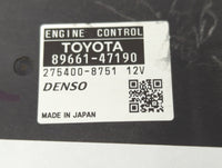 2012-2013 Toyota Prius PCM Engine Control Computer ECU ECM PCU OEM P/N:89661-47191 89661-47190 Fits Fits 2012 2013 OEM Used 