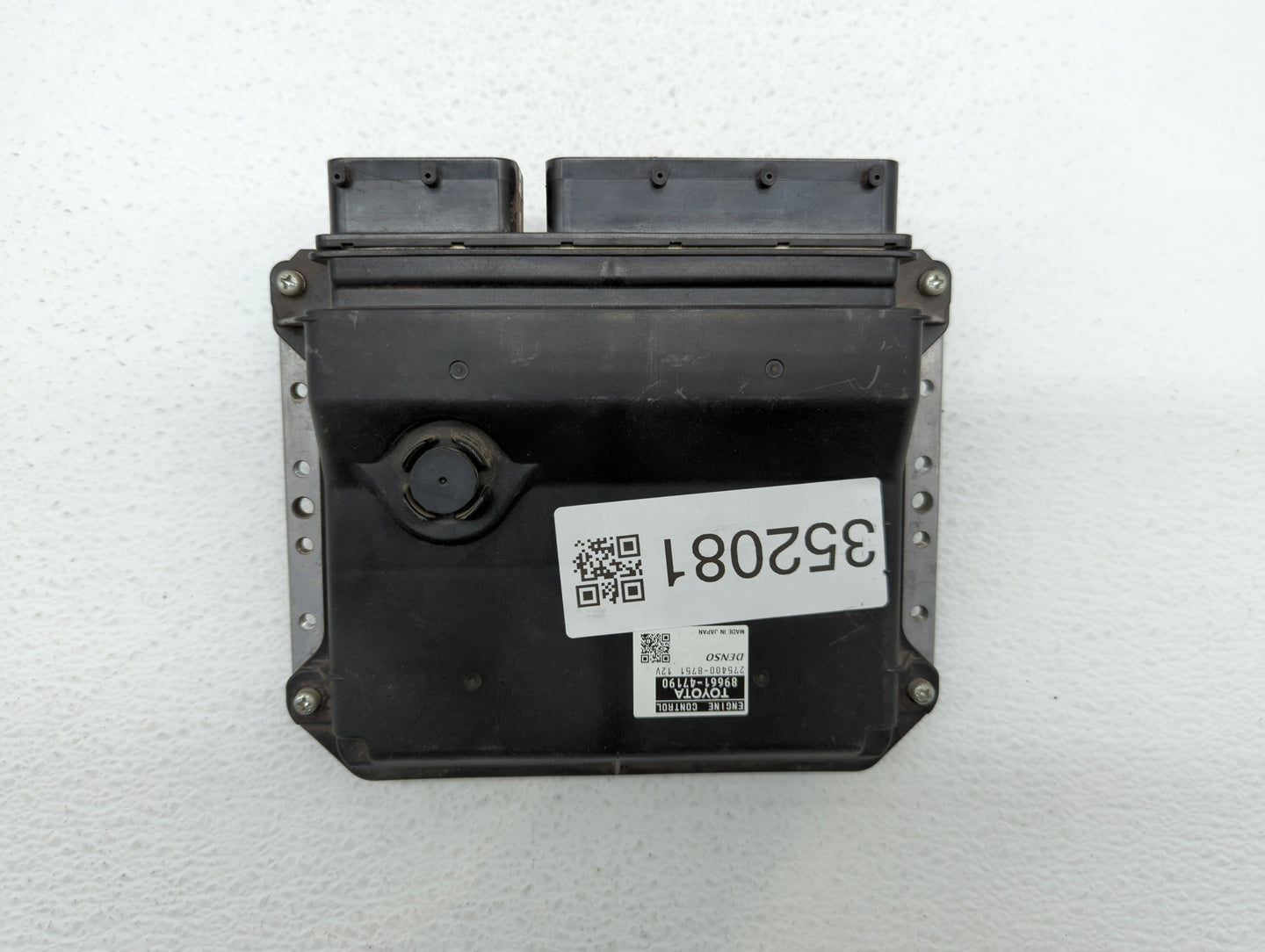 2012-2013 Toyota Prius PCM Engine Control Computer ECU ECM PCU OEM P/N:89661-47191 89661-47190 Fits Fits 2012 2013 OEM Used 