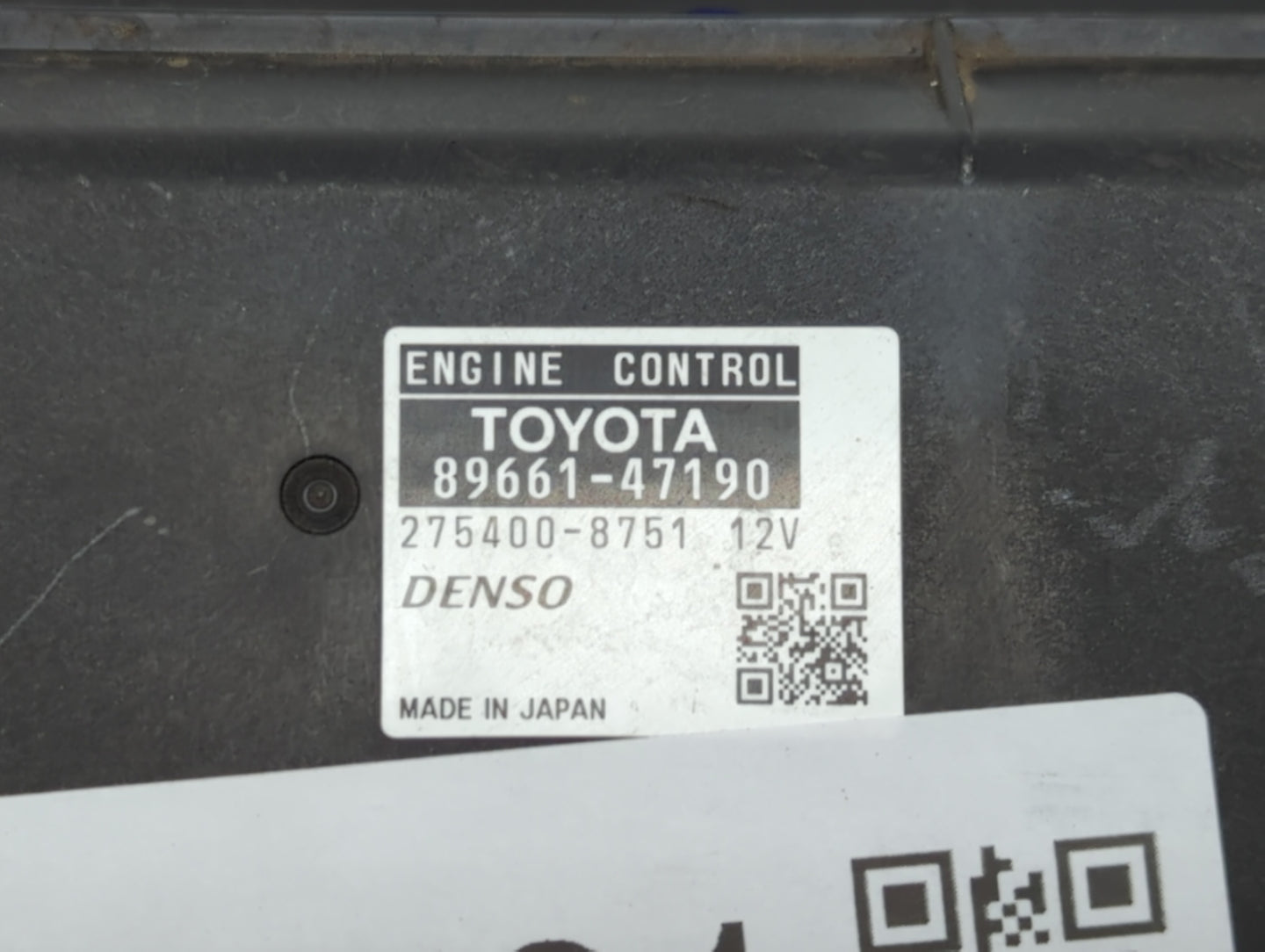 2012-2013 Toyota Prius PCM Engine Control Computer ECU ECM PCU OEM P/N:89661-47191 89661-47190 Fits Fits 2012 2013 OEM Used 