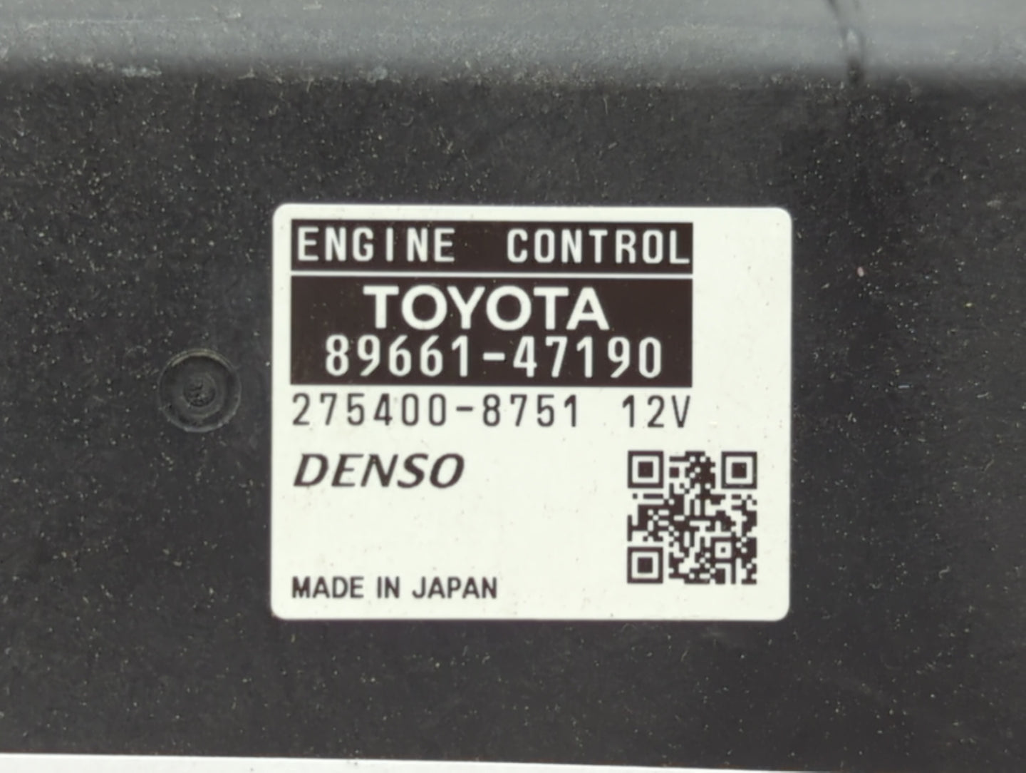 2012-2013 Toyota Prius PCM Engine Control Computer ECU ECM PCU OEM P/N:89661-47191 89661-47190 Fits Fits 2012 2013 OEM Used 